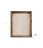 6" x 6" Gray Solid Wood Tabletop Picture Frame  Warm Home View