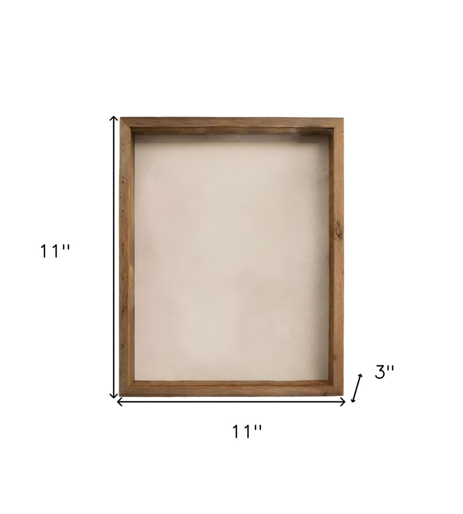 6" x 6" Gray Solid Wood Tabletop Picture Frame  Warm Home View