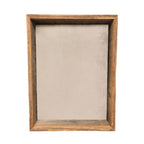 6" x 6" Gray Solid Wood Tabletop Picture Frame  Warm Home View