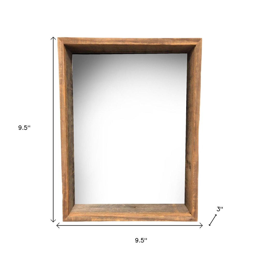 8" x 8" Gray Solid Wood Tabletop Picture Frame  Warm Home View