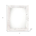 4" x 6" White Solid Wood Tabletop Picture Frame  Warm Home View