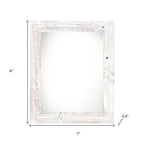 4" x 6" White Solid Wood Tabletop Picture Frame  Warm Home View