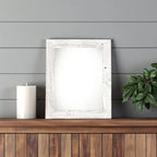 4" x 6" White Solid Wood Tabletop Picture Frame  Warm Home View