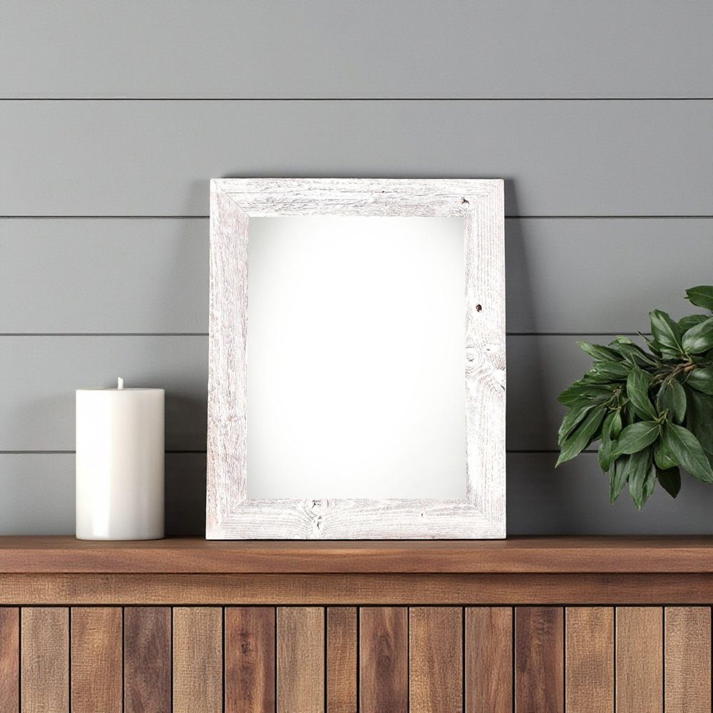 4" x 6" White Solid Wood Tabletop Picture Frame  Warm Home View