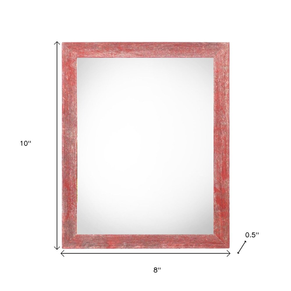 5" x 7" Red Solid Wood Tabletop Picture Frame  Warm Home View