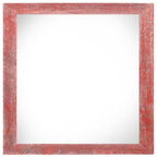 6" x 6" Red Solid Wood Tabletop Picture Frame  Warm Home View