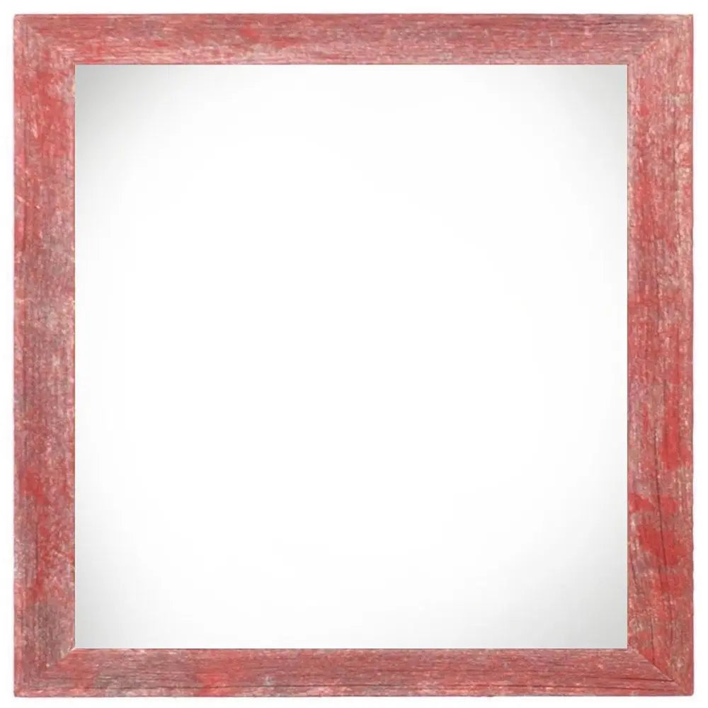 6" x 6" Red Solid Wood Tabletop Picture Frame  Warm Home View