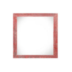 6" x 6" Red Solid Wood Tabletop Picture Frame  Warm Home View