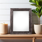 8.5" x 11" Black Solid Wood Tabletop Picture Frame  Warm Home View