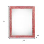 8" x 10" Red Solid Wood Tabletop Picture Frame  Warm Home View
