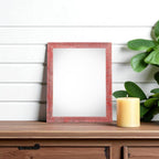 8" x 10" Red Solid Wood Tabletop Picture Frame  Warm Home View