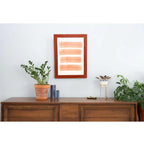 8" x 8" Red Solid Wood Tabletop Picture Frame  Warm Home View