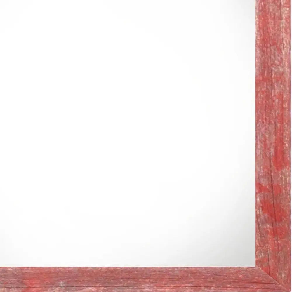 8" x 8" Red Solid Wood Tabletop Picture Frame  Warm Home View