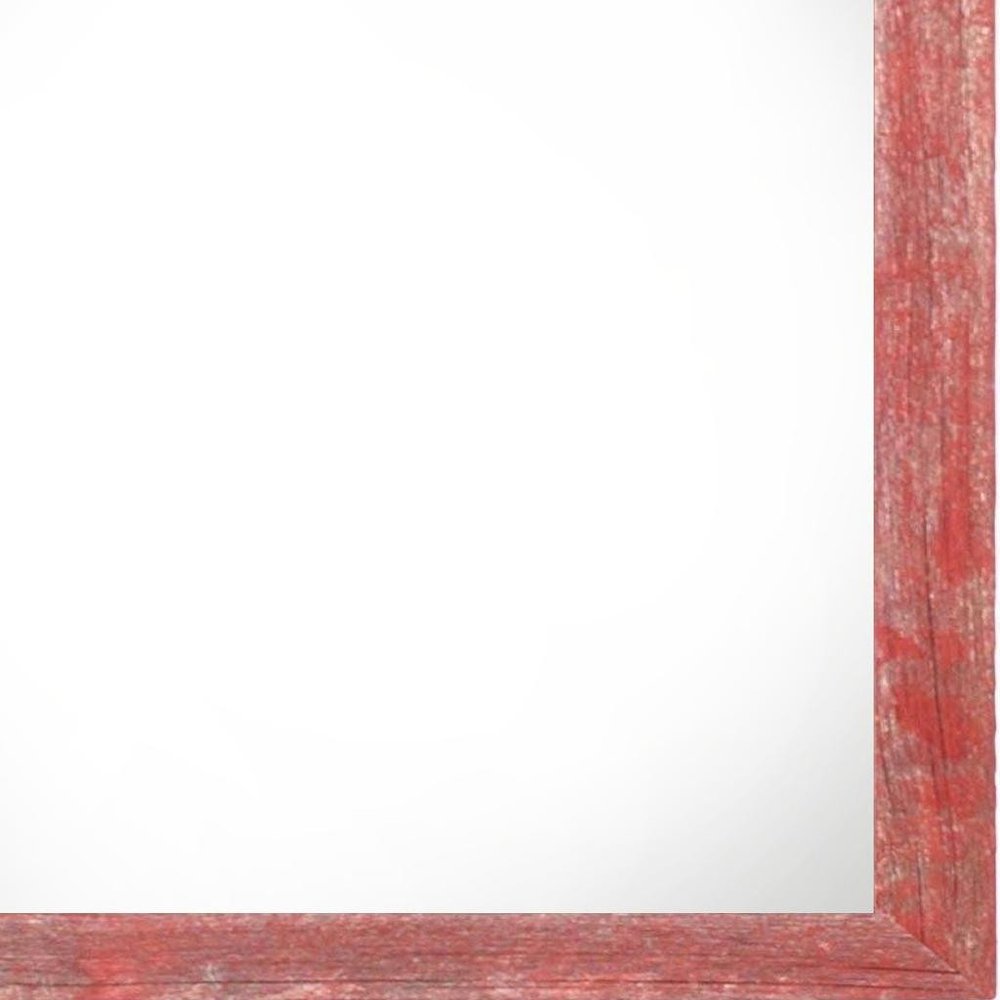 8" x 8" Red Solid Wood Tabletop Picture Frame  Warm Home View