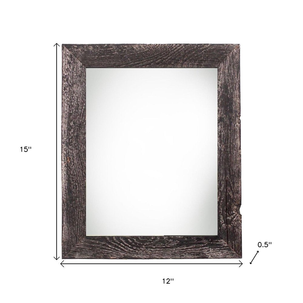 9" x 12" Black Solid Wood Hanging Picture Frame  Warm Home View