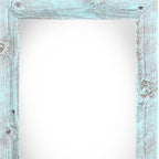 9" x 12" Blue Solid Wood Hanging Picture Frame  Warm Home View