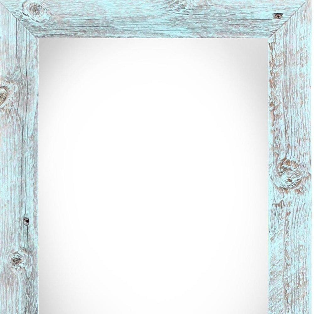 9" x 12" Blue Solid Wood Hanging Picture Frame  Warm Home View