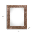 9" x 12" Espresso Solid Wood Hanging Picture Frame  Warm Home View