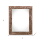 9" x 12" Espresso Solid Wood Hanging Picture Frame  Warm Home View