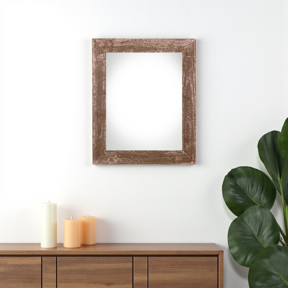 9" x 12" Espresso Solid Wood Hanging Picture Frame  Warm Home View