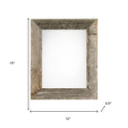 9" x 12" Gray Solid Wood Hanging Picture Frame  Warm Home View