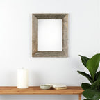 9" x 12" Gray Solid Wood Hanging Picture Frame  Warm Home View