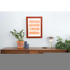 9" x 12" Red Solid Wood Hanging Picture Frame  Warm Home View