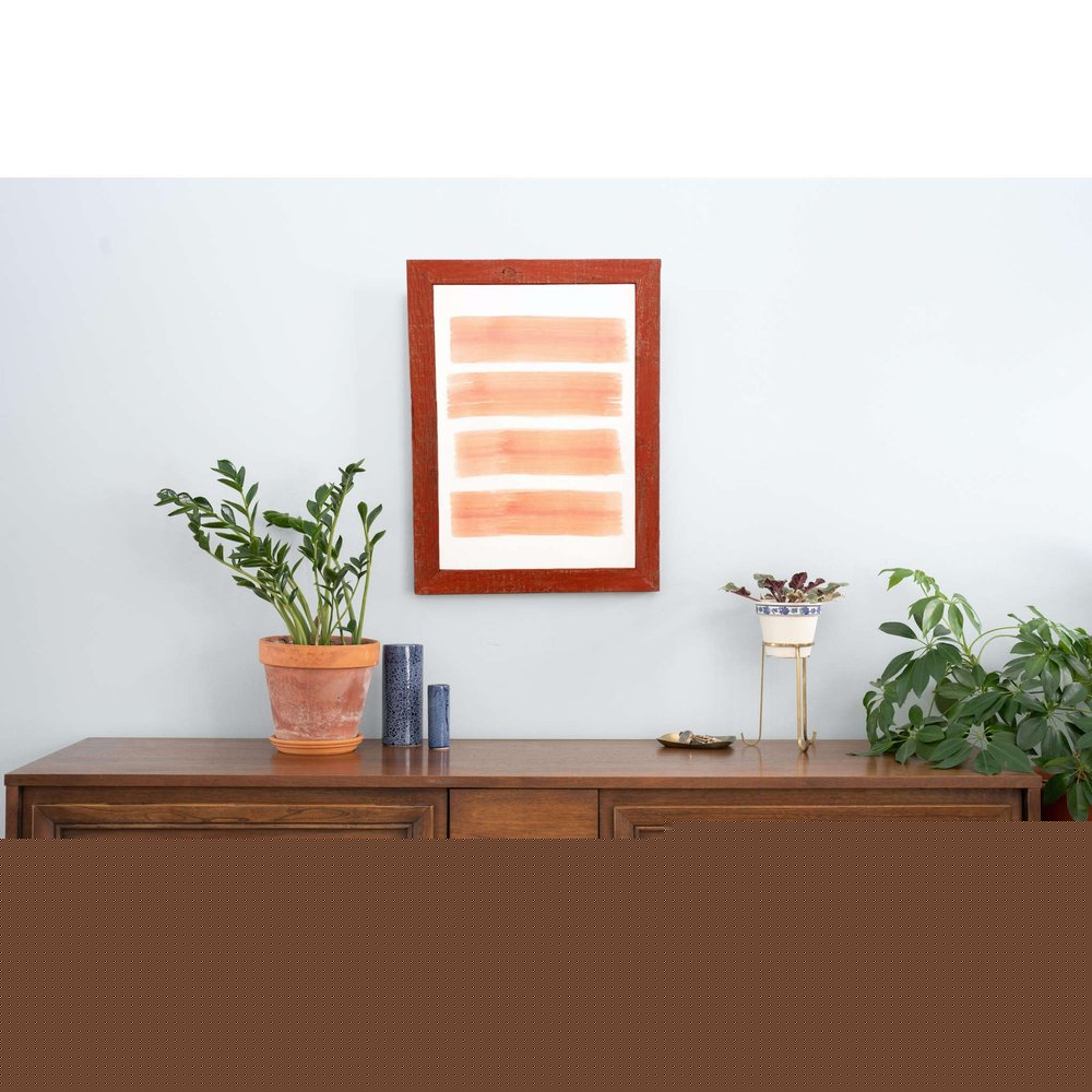 9" x 12" Red Solid Wood Hanging Picture Frame  Warm Home View