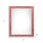 9" x 12" Red Wood Hanging Picture Frame  Warm Home View