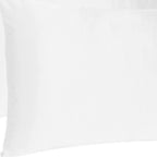White Dreamy Set Of 2 Silky Satin King Pillowcases  Warm Home View