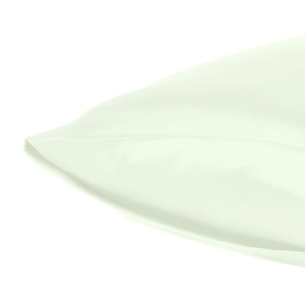 Ivory Dreamy Set Of 2 Silky Satin King Pillowcases  Warm Home View