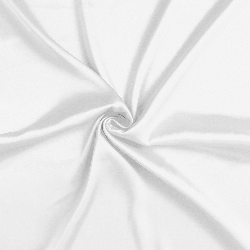 Set Of Two White Silky Satin Standard Pillowcases  Warm Home View