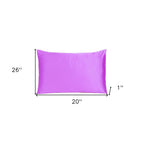 Violet Dreamy Set Of 2 Silky Satin Standard Pillowcases  Warm Home View