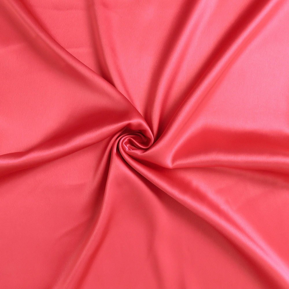 Two Piece Salmon Pink Dreamy Silky Satin Pillowcases  Warm Home View