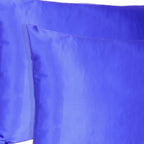 Royal Blue Dreamy Set Of 2 Silky Satin Standard Pillowcases  Warm Home View