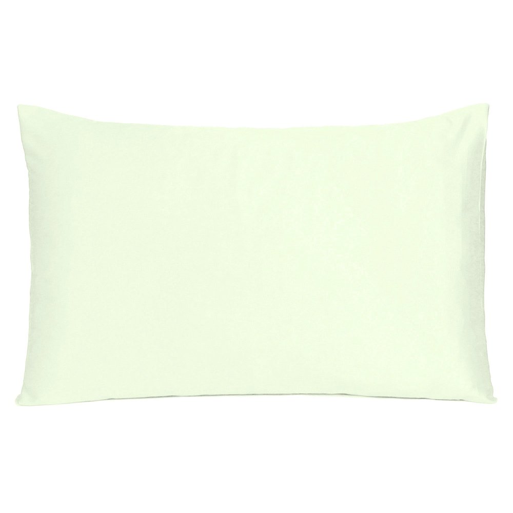 Ivory Dreamy Set Of 2 Silky Satin Standard Pillowcases  Warm Home View
