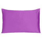 Purple Merlot Dreamy Set Of 2 Silky Satin Standard Pillowcases  Warm Home View
