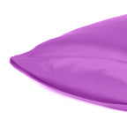 Purple Merlot Dreamy Set Of 2 Silky Satin Standard Pillowcases  Warm Home View