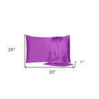 Purple Merlot Dreamy Set Of 2 Silky Satin Standard Pillowcases  Warm Home View
