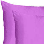 Purple Merlot Dreamy Set Of 2 Silky Satin Standard Pillowcases  Warm Home View