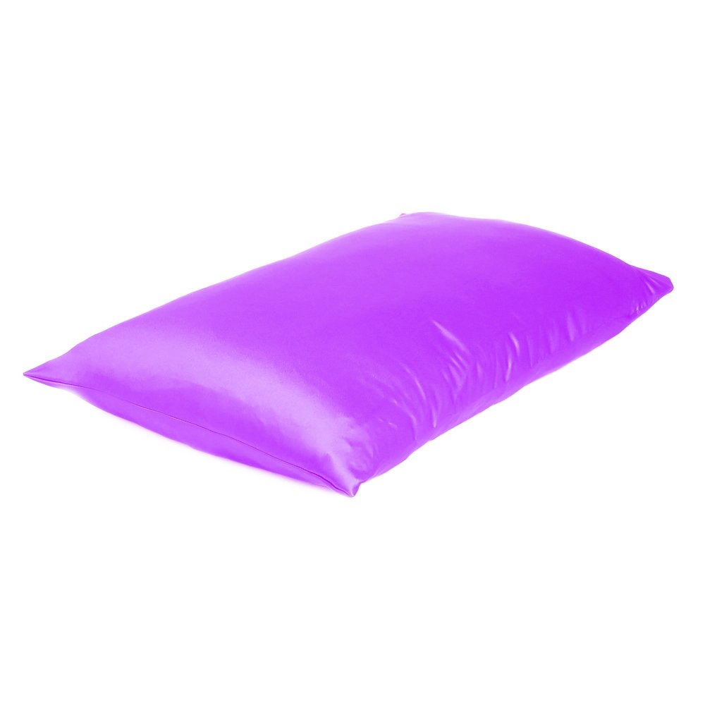 Violet Dreamy Set Of 2 Silky Satin Queen Pillowcases  Warm Home View