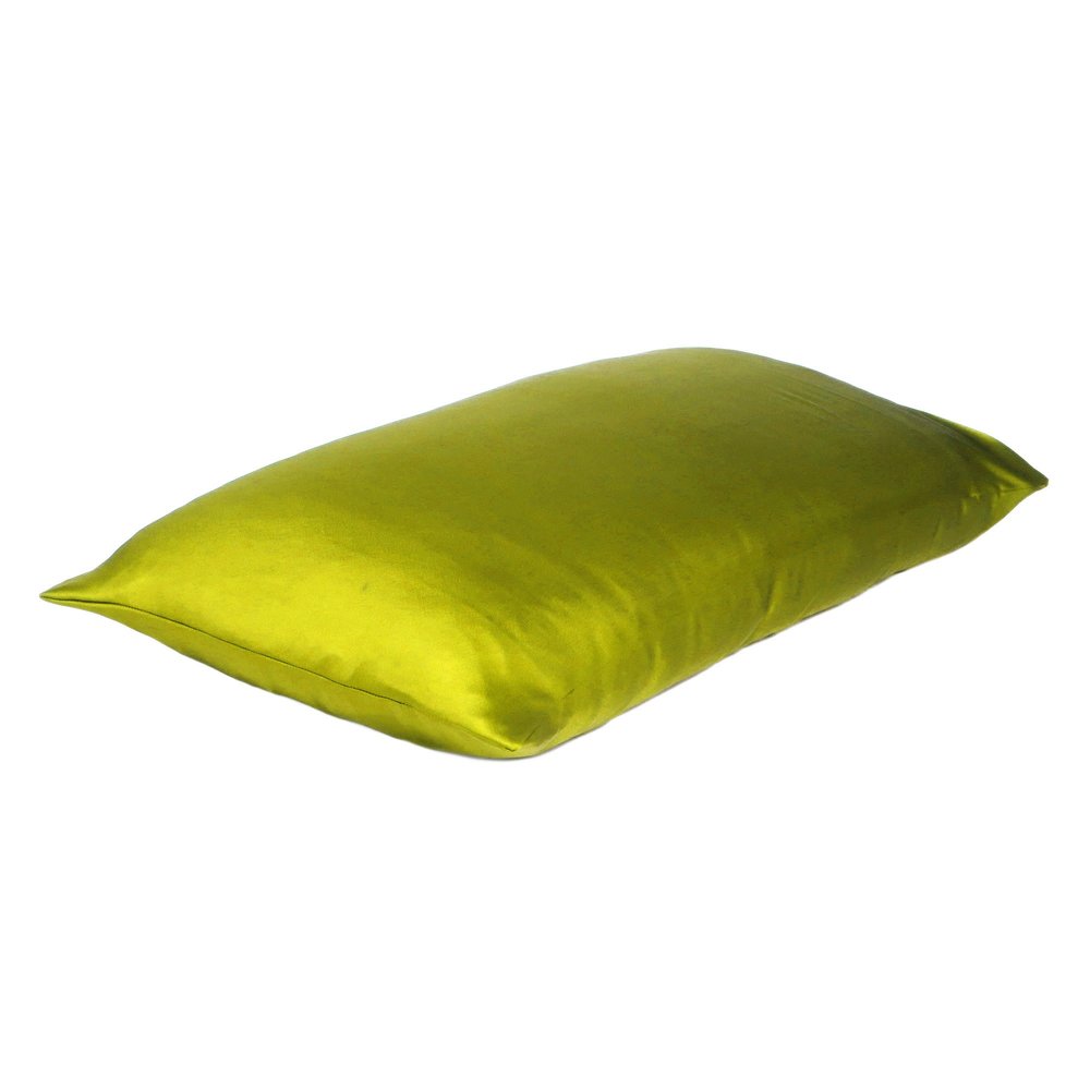 Set of Two Lemongrass Dreamy Silk Satin Queen Pillowcases  Warm Home View