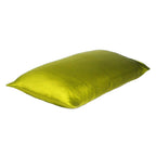 Set of Two Lemongrass Dreamy Silk Satin Queen Pillowcases  Warm Home View