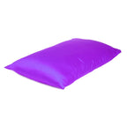 Set of Two Bright Purple Dreamy Silky Satin Queen Pillowcases  Warm Home View
