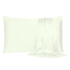 Ivory Dreamy Set Of 2 Silky Satin Queen Pillowcases  Warm Home View