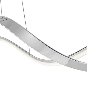 Xiamen LED Adjustable Chandelier // Chrome  Warm Home View