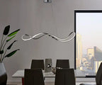 Xiamen LED Adjustable Chandelier // Chrome  Warm Home View