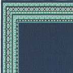 Blue and Green Indoor Outdoor Area Rug  Warm Home View