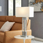 Acrylic Table Lamp // Chrome  Warm Home View