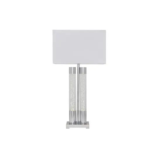 Acrylic Table Lamp // Chrome  Warm Home View